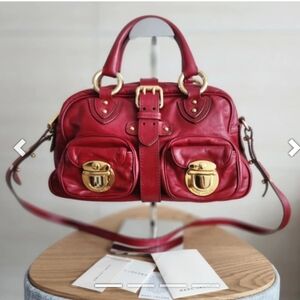 Red Leather Handbag